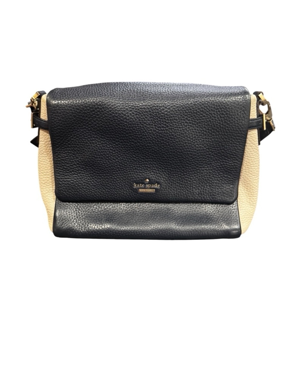 Kate Spade Cobble Hill Myra Navy and Cream Crossbody Bag